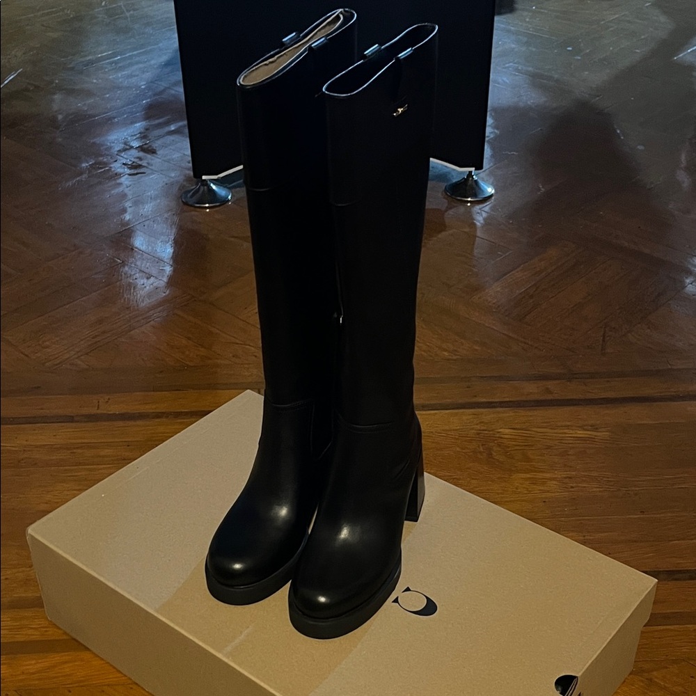 Coach Black Knee-High Women's Boots